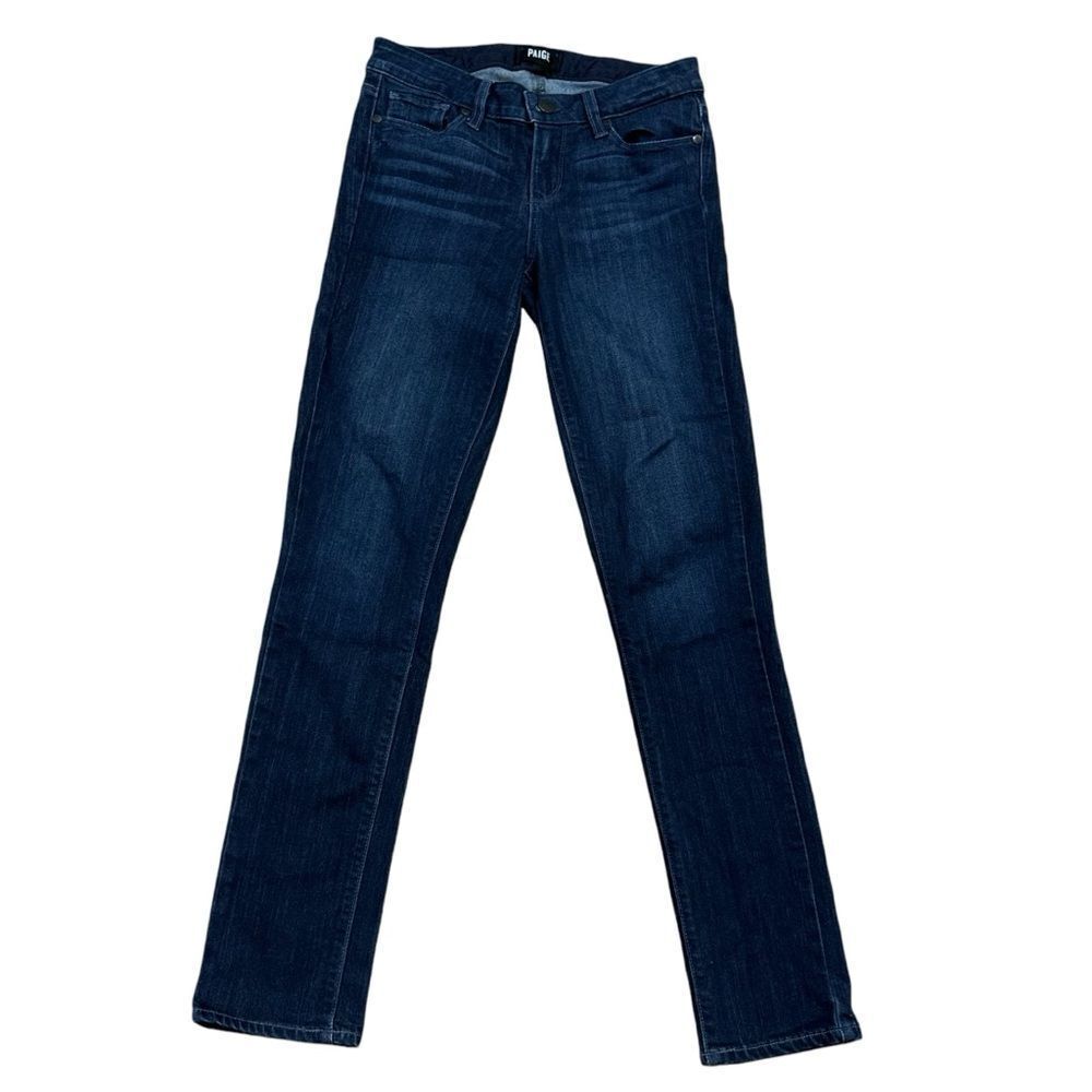 Paige Skyline Ankle Peg Skinny Jeans in Caswell Blue - Picture 5 of 12
